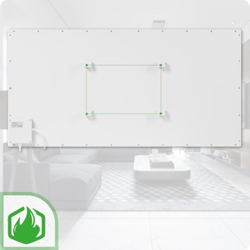 Grzejnik hybrydowy na podczerwień z termoregulatorem panel WiFi 1000W