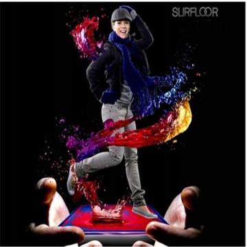 ЖИДКИЙ НАПОЛЬНЫЙ КОВРИК 45X45 CM 233514 СИНИЙ