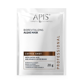 Apis Coffee Shot maska algowa z kwasem kawowym 20g