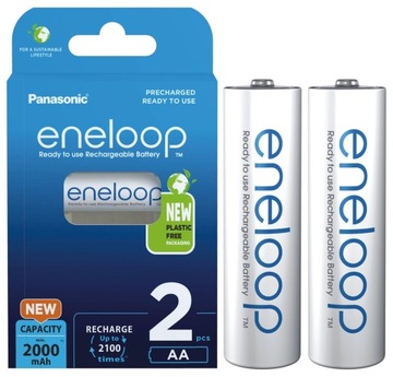 2X AKUMULATORKI BATERIE PANASONIC ENELOOP R06/AA 4BL 2000MAH JAPOŃSKIE