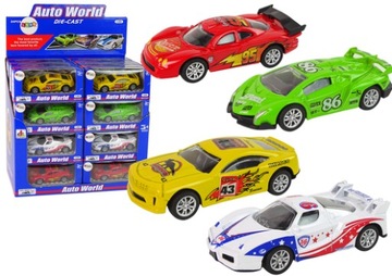Auto Sportowe Wyścig Resoraki 4 Kolory 1:43