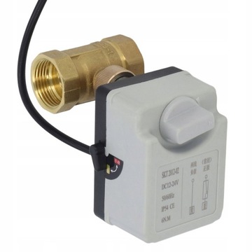 ELEKTROZAWÓR KULOWY G1-1/4 DC12V DN32 siłownik