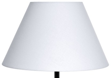 Abażur Do Lampki Klosz Stożek E27 Biały Zimny Bawełna 13x25 H15 MIRANO