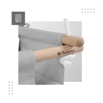 ДЕТСКИЕ Качели для дома и сада TULANO Hop 30 Grey до 60кг БЕЗОПАСНО