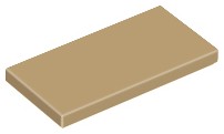 Lego 87079 płytka tile 4x2 c.piaskowa 5szt.