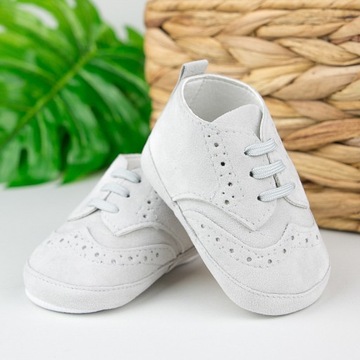 СЕРЫЕ КРЕЩЕННЫЕ ТАПОЧКИ для крещения ГОДА МАЛЕНЬКОГО 10 см