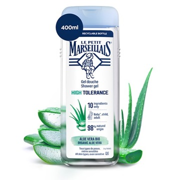 LE PETIT MARSEILLAIS Delikatny żel pod prysznic z Aloesem BIO 400ml
