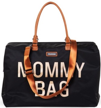 MOMMY BAG DUŻA POJEMNA TORBA DLA MAMY Black gold