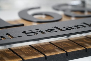 Адресная табличка с номером дома для 3D дома