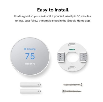 Inteligentny termostat do domu Google Nest Wi-Fi Kolor: Śnieg