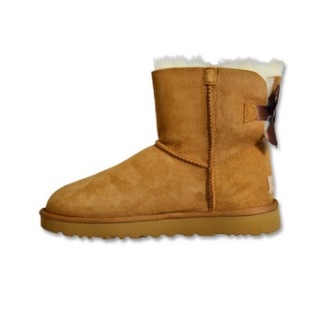 Botki skórzane UGG Mini Bailey Bow II 1016501-CHE