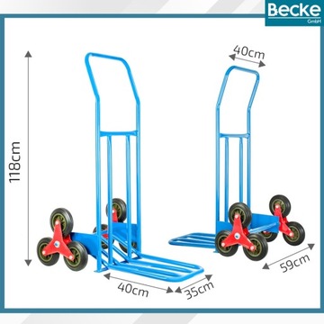 WÓZEK MAGAZYNOWY TRANSPORTOWY SCHODOWY SKŁADANY MŁYNARKA TACZKA PLATFORMA