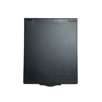 Внешняя розетка для воды с душем и заслонкой для прицепа-домика, черная