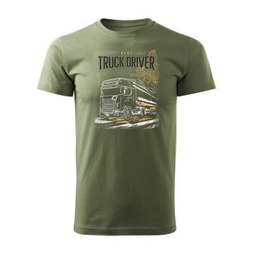 Koszulka z ciężarówką Scania z silosem silos prezent dla kierowcy Tira TIR