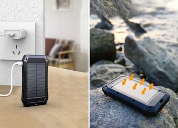 SOLID SOLAR POWERBANK 20000 мАч, 10 Вт, ИНДУКЦИЯ