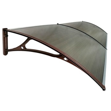 DASZEK NAD DRZWI ZADASZENIE 200x100 Aluminium