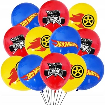 BALONY HOT WHEELS ZESTAW BALONÓW WIELE WZORÓW