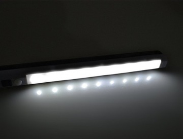 ПОДШКАФНАЯ ЛАМПА 9 СВЕТОДИОДОВ PIR СВЕТОДИОДНЫЙ ДАТЧИК ДВИЖЕНИЯ