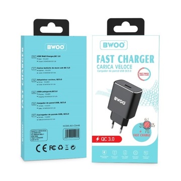 БЫСТРОЕ МОЩНОЕ зарядное устройство 18 Вт, 3 А, 5 В, 9 В, 12 В, USB QC 3.0, быстрая зарядка moto poco