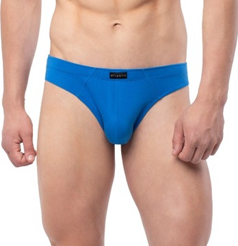 SLIPY ATLANTIC MĘSKIE MAJTKI MP1480 SPORT NIEBIESKIE *M*