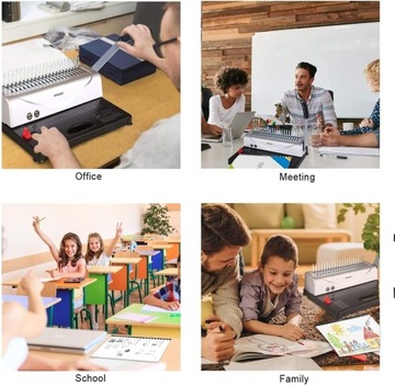 Bindownica MAKEASY M-BM-FR, 21 otworów, 450 arkuszy