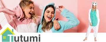 КУРТКА КИГУРУМИ КОМБИНИРОВАННАЯ ПИЖАМА ЕДИНОРОГ МЯТА КИГУ M