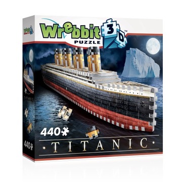 Wrebbit Wspaniały TITANIC PUZZLE 3D Nowość 2021