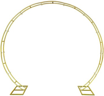 STELAŻ STOJAK ŁUK ZŁOTY ŚLUBNY ścianka KOŁO RING 220 cm K101
