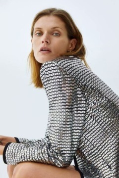 A825 КУРТКА ZARA TRINNY ИЗ ДЕРЕВА - XS