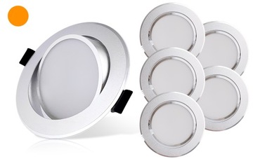 5 Oprawa wpustowa oczko uchylne LED dimmable 5W 37