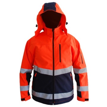 WODOODPORNA kurtka robocza ODBLASKOWA SOFTSHELL Snow Hawk ocieplana S