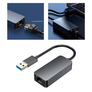 Ethernet-адаптер с алюминиевой оболочкой Кабель Plug and Play Сетевой концентратор
