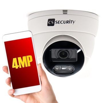 IP-КАМЕРА 4 Мп POE МЕТАЛЛ IP66 WDR 120 ДБ 2,8 ММ F 1,6 H256+ ИК-МИКРОФОН + СВЕТОДИОД