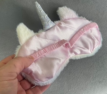 МАСКА ДЛЯ СПАНИЯ ДЛЯ ГЛАЗ РАССЛАБЛЯЮЩАЯ ЕДИНОРОГ РОЗОВЫЙ ПЛЮШ