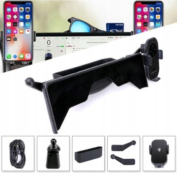 Uchwyt na telefon komórkowy dla Tesla Model 3/Y do samochodu, czarny