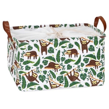 ORGANIZER KOSZ DO PRZECHOWYWANIA NA PRANIE UBRANIA ZABAWKI 42 X 30 X 25CM