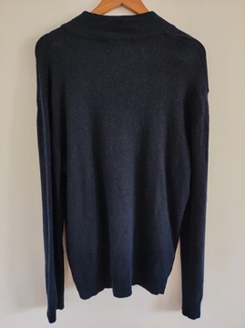 L/XL MARKS&SPENCER sweter wełniany wełna owcza golf lambswool M&S regular