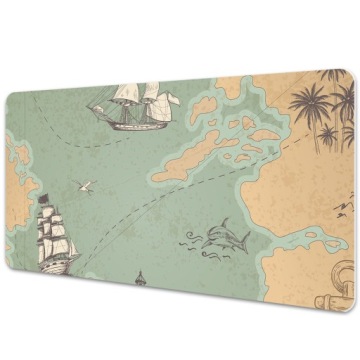 Podkładka mata ochrona biurka Mapa skarbów 90x45cm