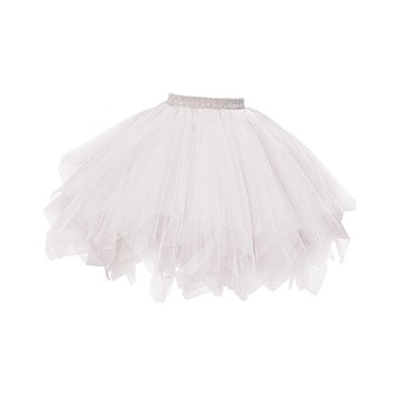 Damska tiulowa spódniczka Tutu element ubioru materiały Cosplay balet taniec dorośli biały