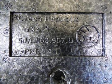 wypełnienie schowek bagażnika SKODA RAPID LIFTBACK