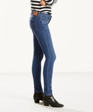 Levis Damskie dżinsy 711 Skinny Dark Wash 18881-0251-28/30