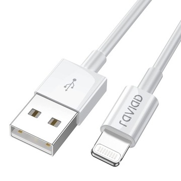 Kabel ładujący iPhone'a RAVIAD Lightning USB 2m