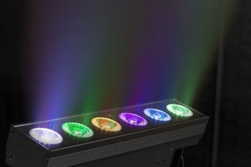 ЛУЧ СВЕТОДИОДНАЯ БАРКА УЛЬТРАФИОЛЕТОВАЯ RGBAW UV 6в1