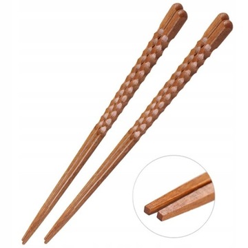 5 Pairs Of Japanese Handmade Wooden Chopsticks