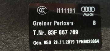 AUDI Q3 83A POLIČKA KUFRU 83F867769