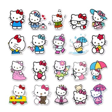 НАКЛЕЙКИ Hello Kitty MIX 50 шт.