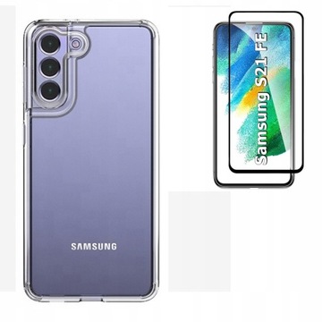 Etui Clear Case do Samsung S21 Fe + Szkło 9D