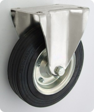 63N Koło metalowo gumowe stałe fi 200mm 250 kg