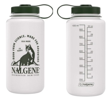 LIMITOWANA BUTELKA BIDON NA WODĘ NALGENE USA 75 LAT WM 1L 1000ml HDPE