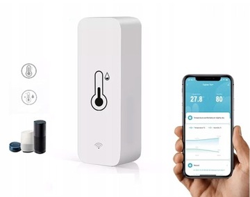 TERMOMETR HIGROMETR WIFI TUYA SMART LIFE